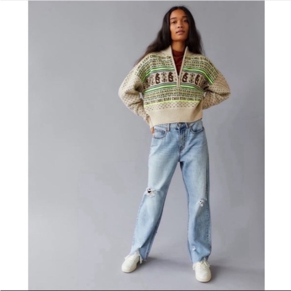 Penguin Sweater crop quarter zip - Picture 2 of 6